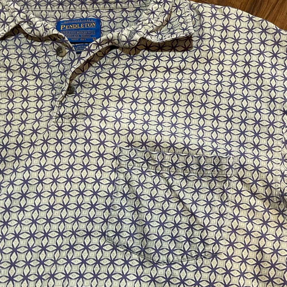 Pendleton Geometric Pattern Shirt - image 2